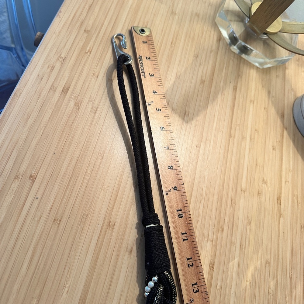 . Vintage 80’s belt. Black and gold - Picture 2 of 5